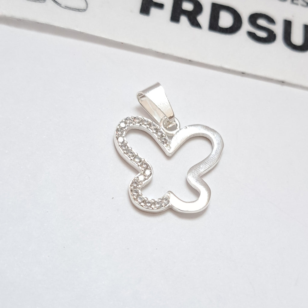 DIJE MARIPOSA C/CIRCONIAS PLATA .925 2.3 GR (NUEVO)