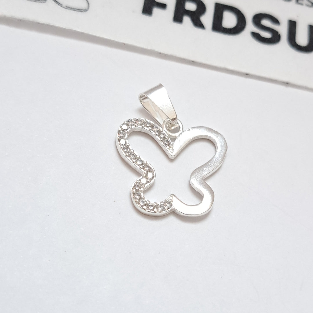 DIJE MARIPOSA C/CIRCONIAS PLATA .925 2.3 GR (NUEVO)