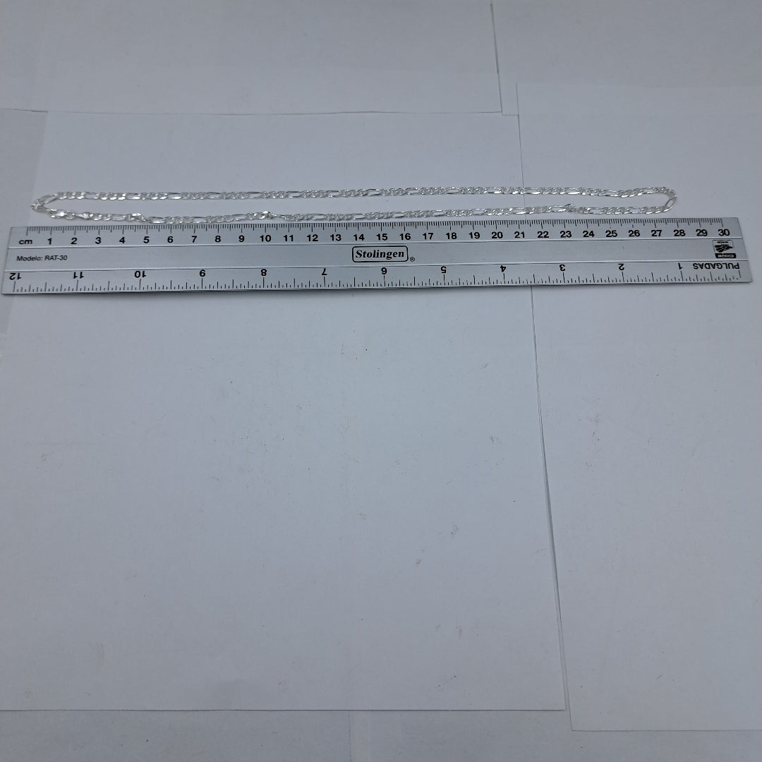 CADENA TEJIDO MARINERO PLATA .925 55 CM 7.4 GR (NUEVO)