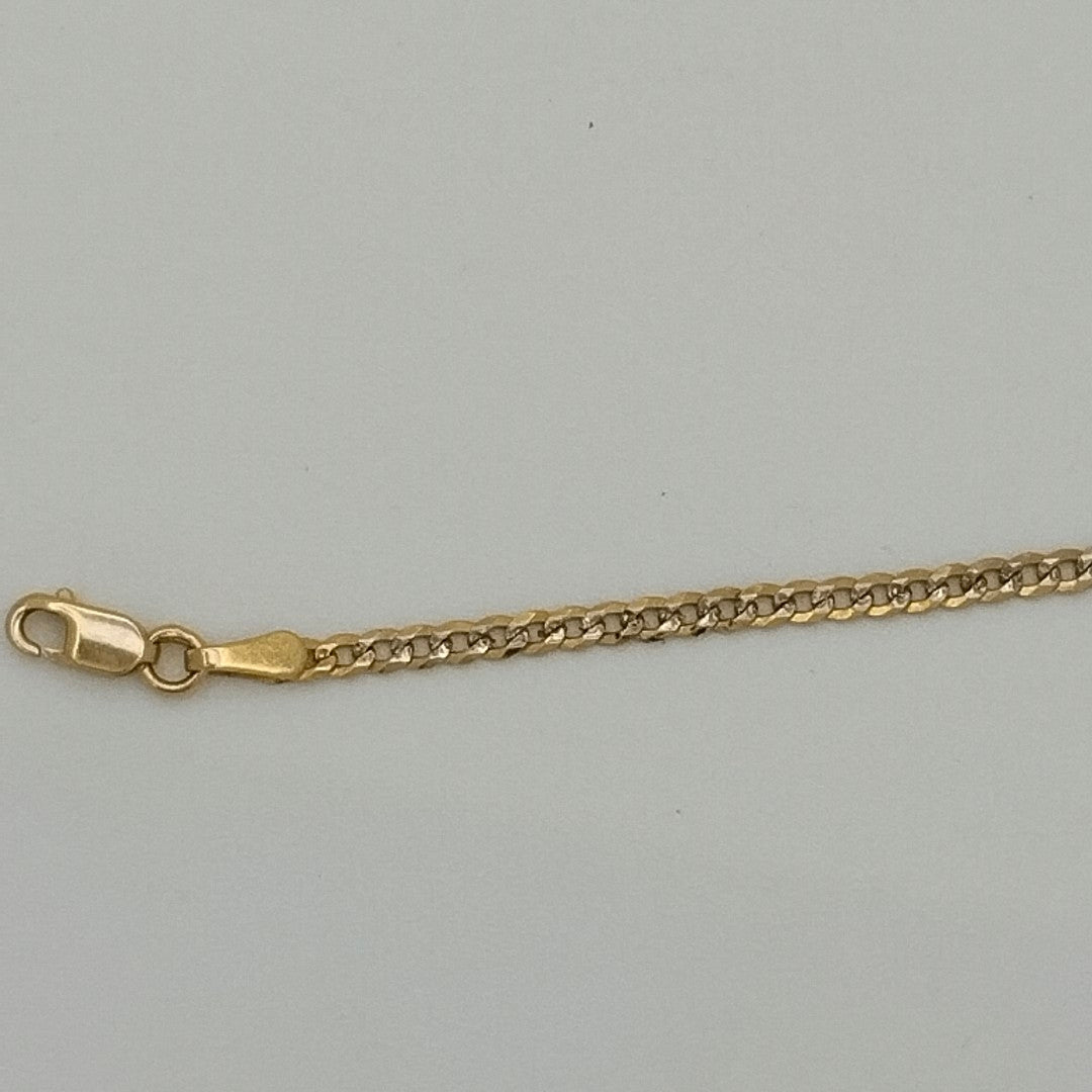 CADENA BARBADA 5.61G 50 CM 14K (NUEVO)