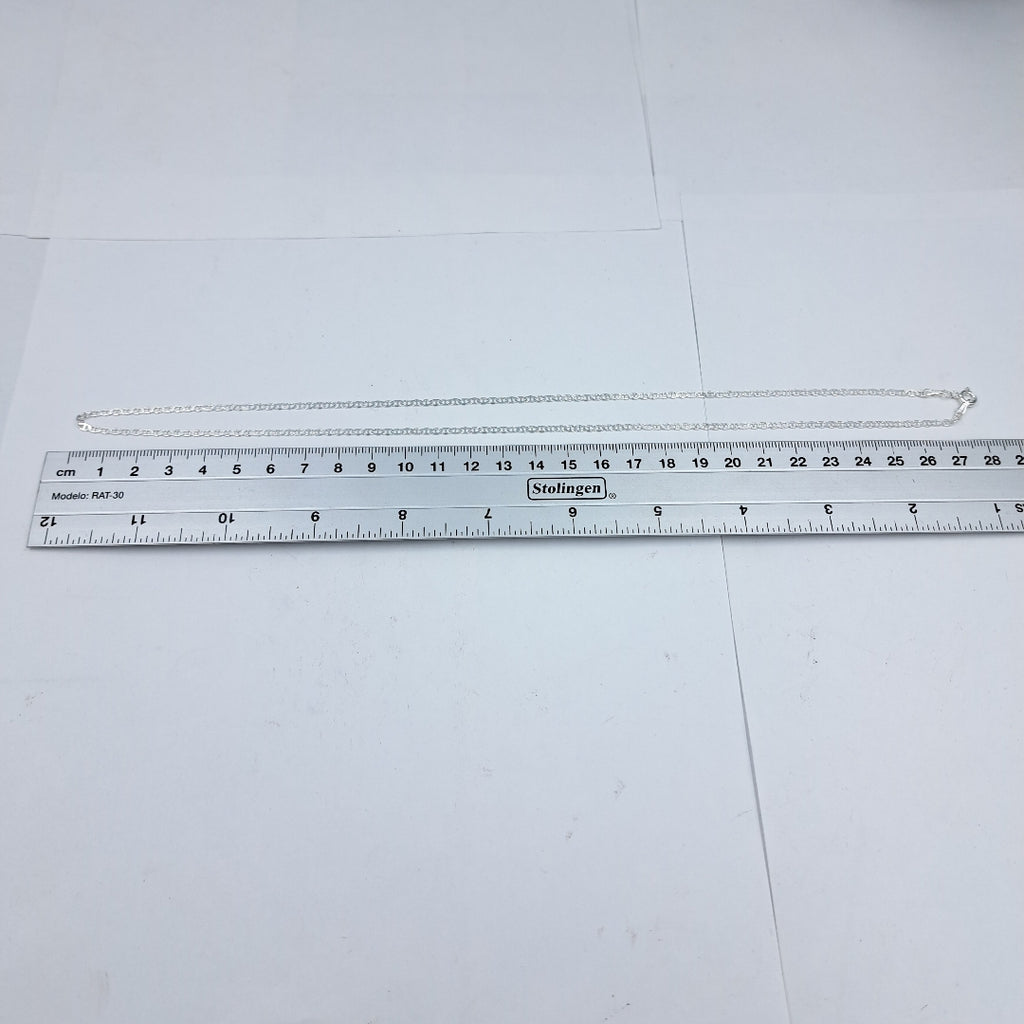 CADENA TEJIDO GUCHI PLATA .925 55 CM 3.7 GR (NUEVO)