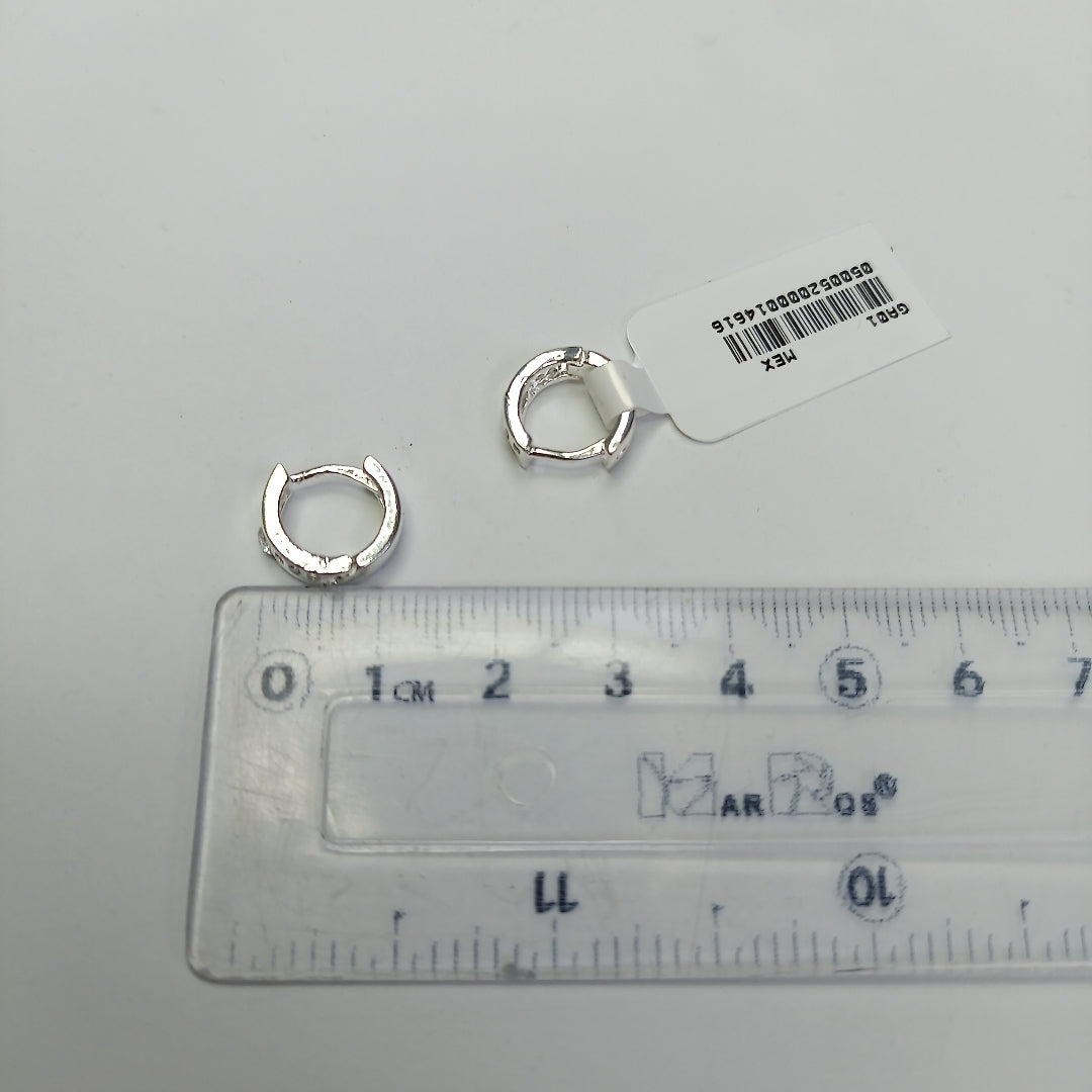 ARRACADAS C/CIRCONIAS PLATA .925 2.5 GR (NUEVO)
