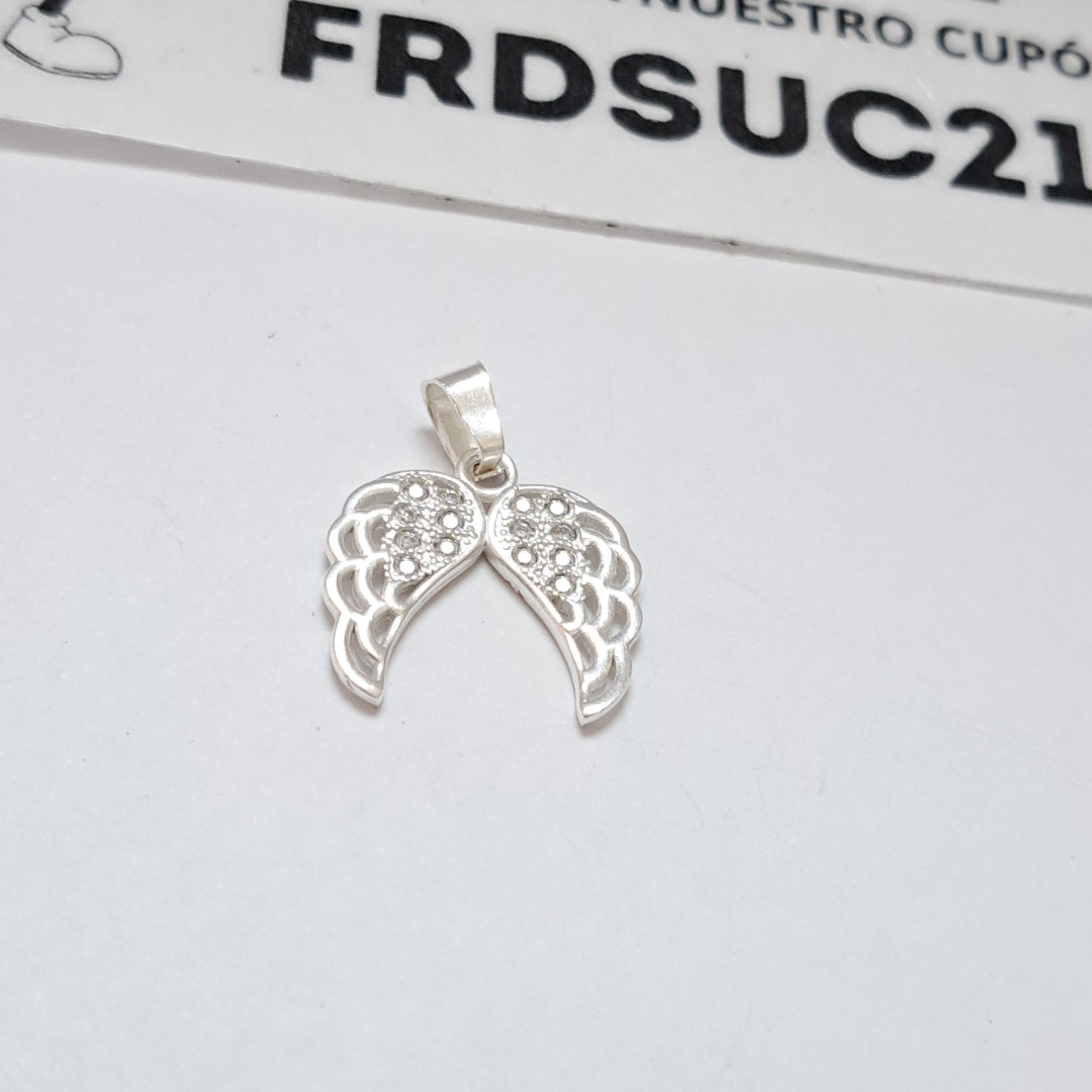 DIJE ALAS C/CIRCONIAS PLATA .925 2.2 GR (NUEVO)