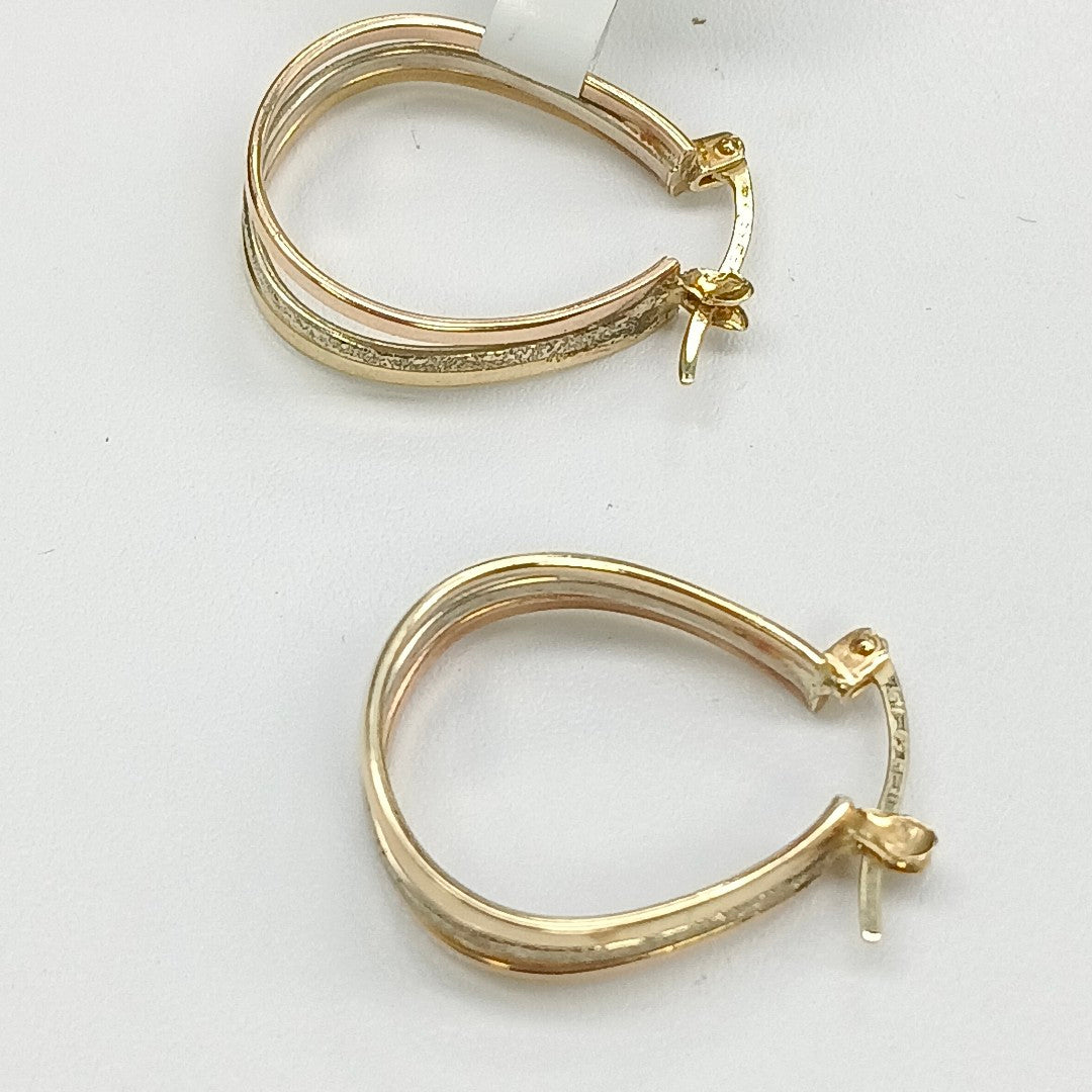 ARRACADAS PAR ORO 10 K 3.6 GRMS (SEMINUEVO)