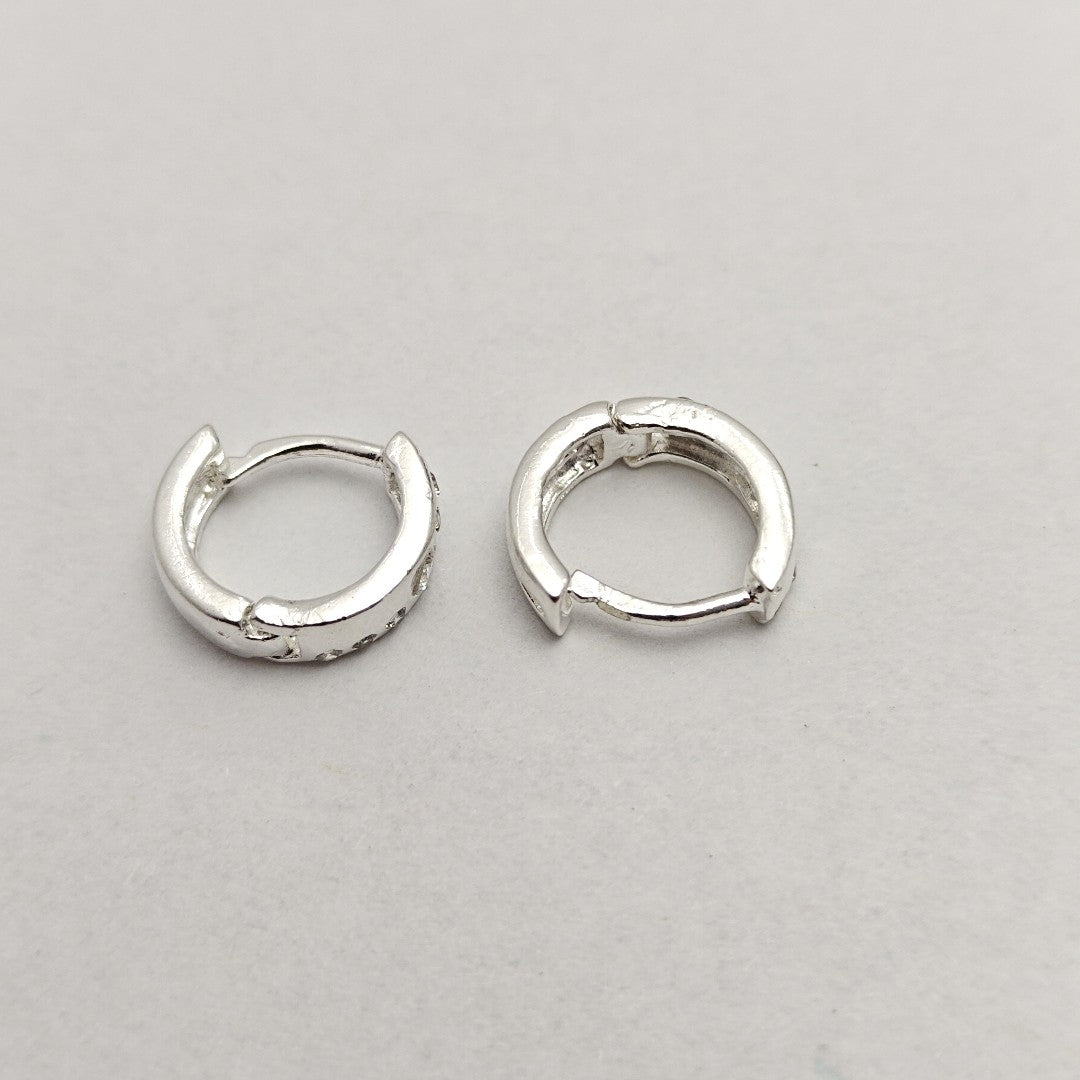 ARRACADAS C/CIRCONIAS PLATA .925 2.5 GR (NUEVO)