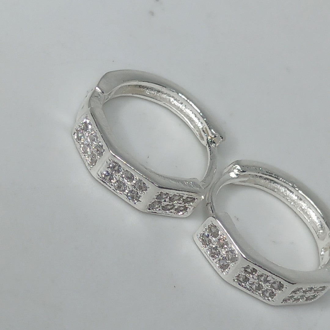 ARRACADAS C/CIRCONIAS PLATA .925 2.5 GR (NUEVO)
