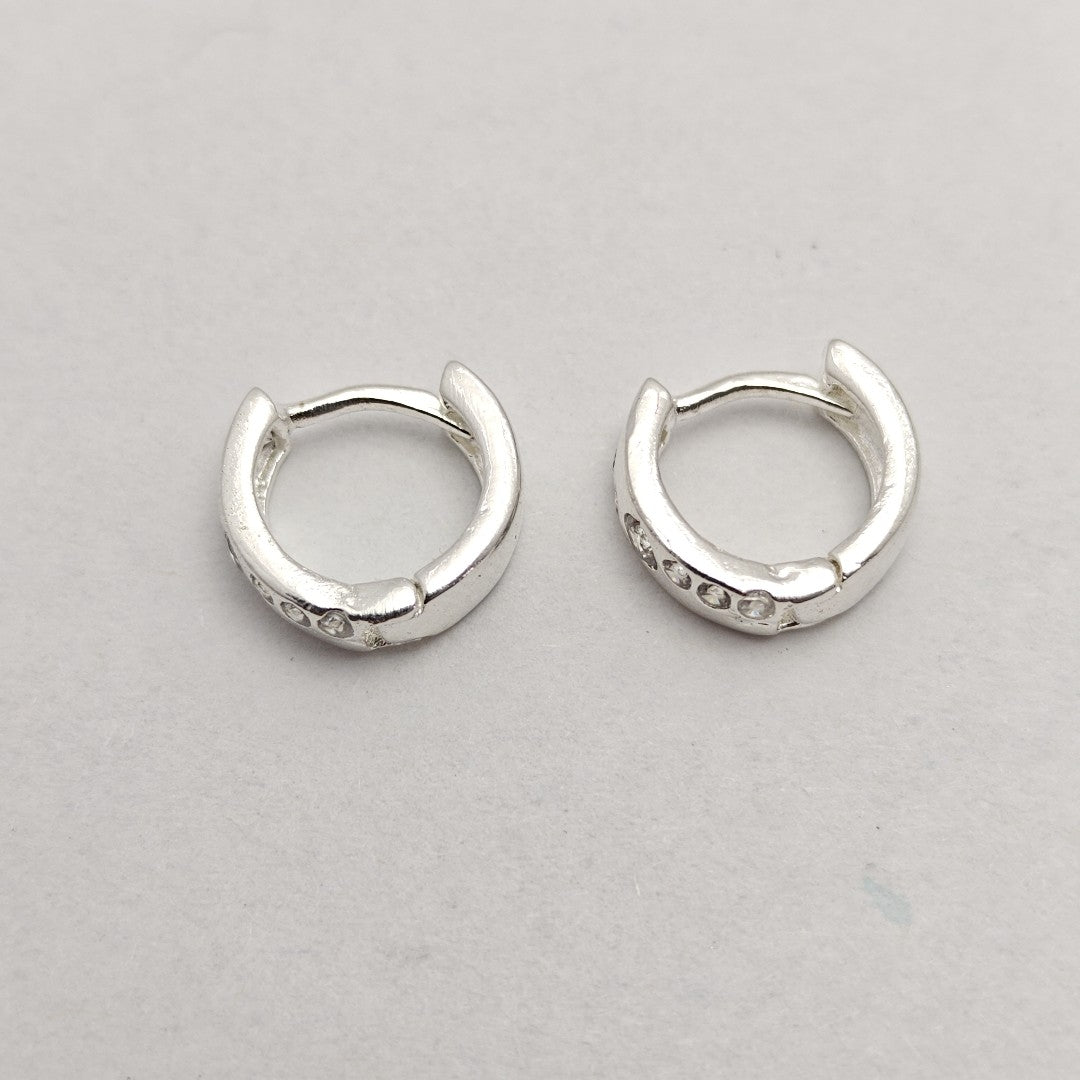 ARRACADAS C/CIRCONIAS PLATA .925 2.1 GR (NUEVO)