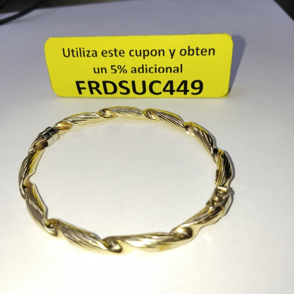 PULSERA RIGIDA ORO 14 K 9,50 GRMS (SEMINUEVO)