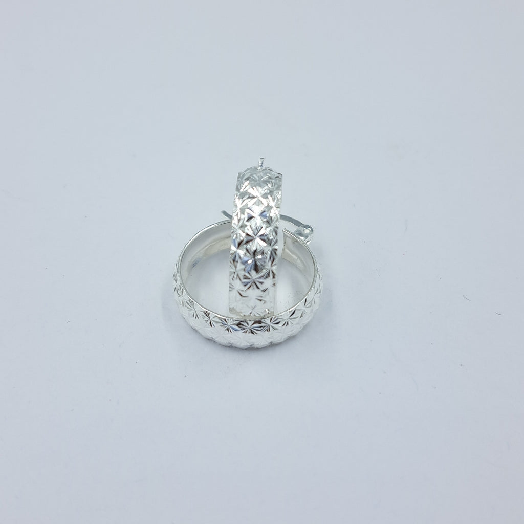 PAR ARRACADAS FACETADAS PLATA .925 3.3 GR (NUEVO)