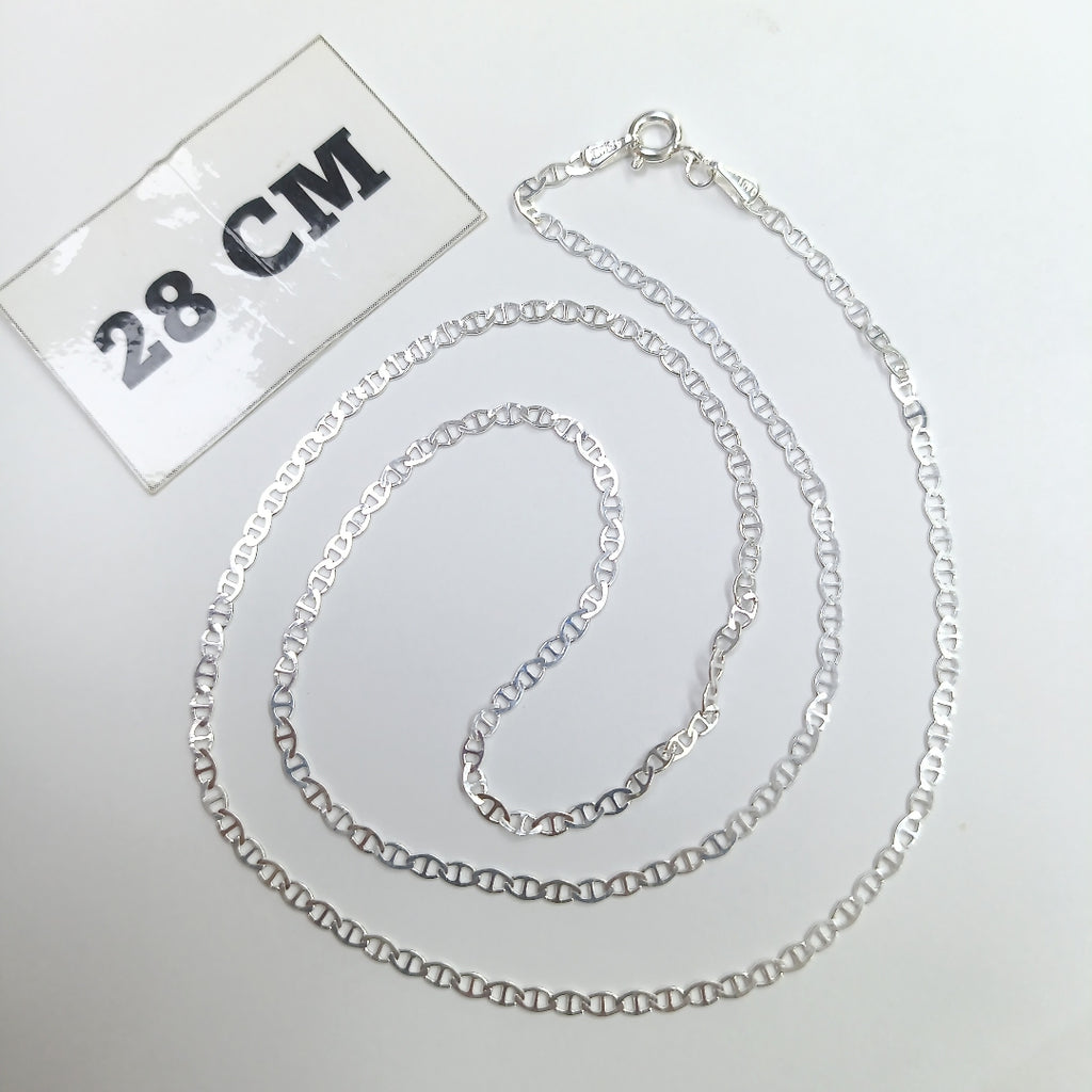 CADENA TEJIDO GUCHI PLATA .925 55 CM 3.3 GR (NUEVO)