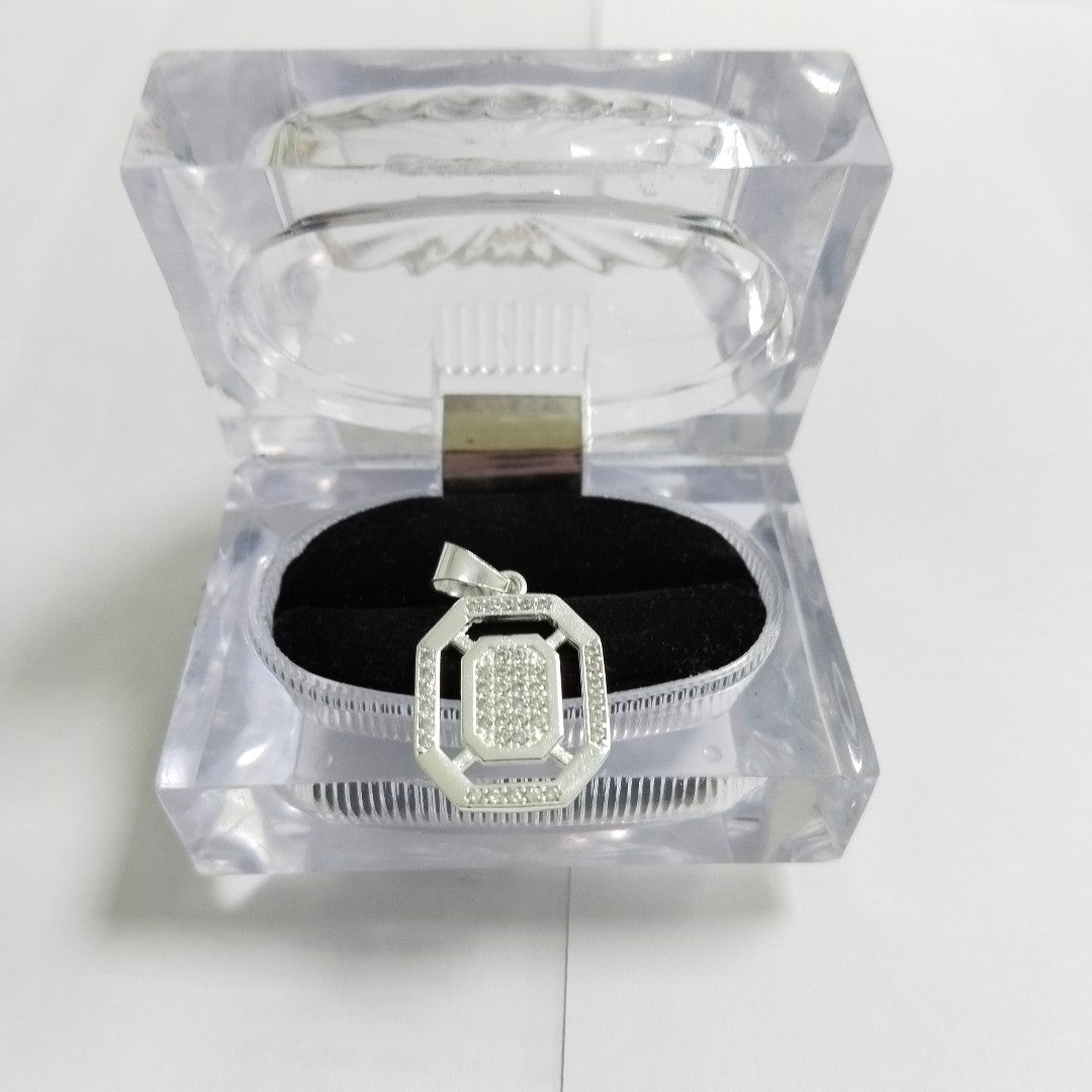 DIJE C/CIRCONIAS PLATA .925 3.4 GR (NUEVO)