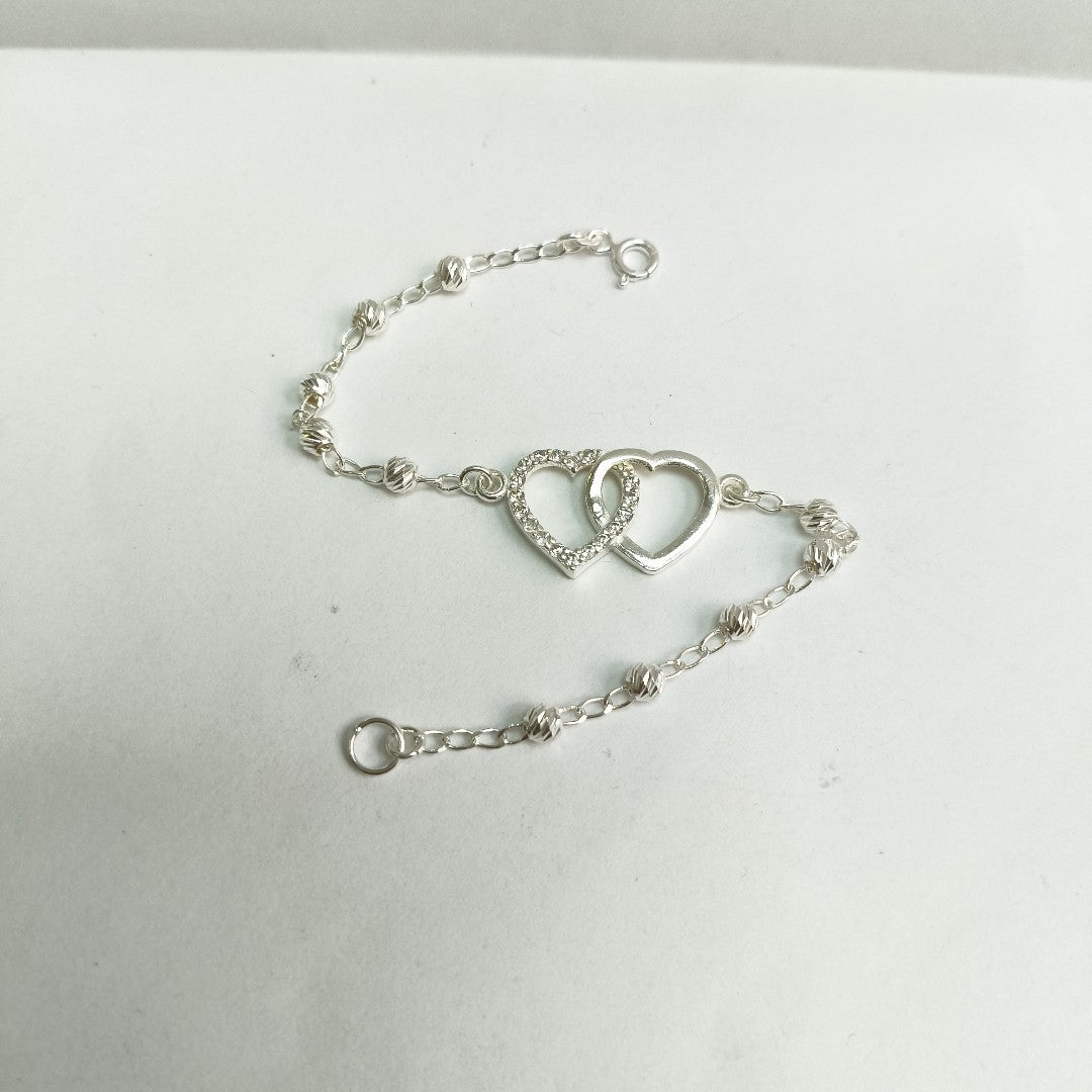 PULSERA TEJIDO TEJIDO ESPECIAL PLATA .925 18 CM 4.1 GR (NUEVO)