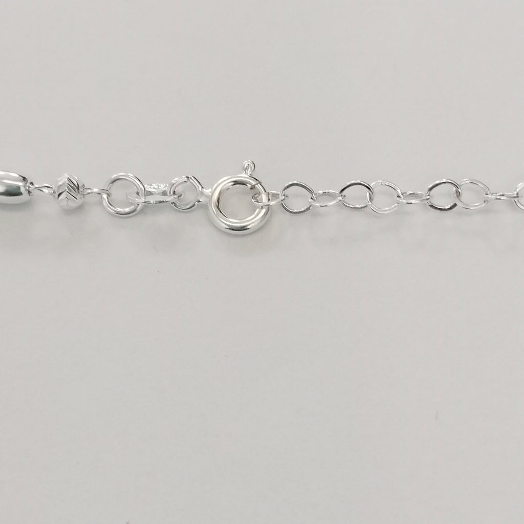 PULSERA TEJIDO ESPECIAL PLATA .925 18 CM 2.6 GR (NUEVO)