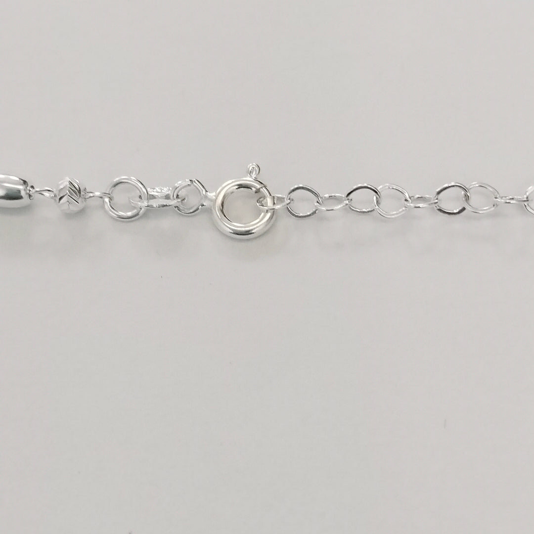 PULSERA TEJIDO ESPECIAL PLATA .925 18 CM 2.6 GR (NUEVO)