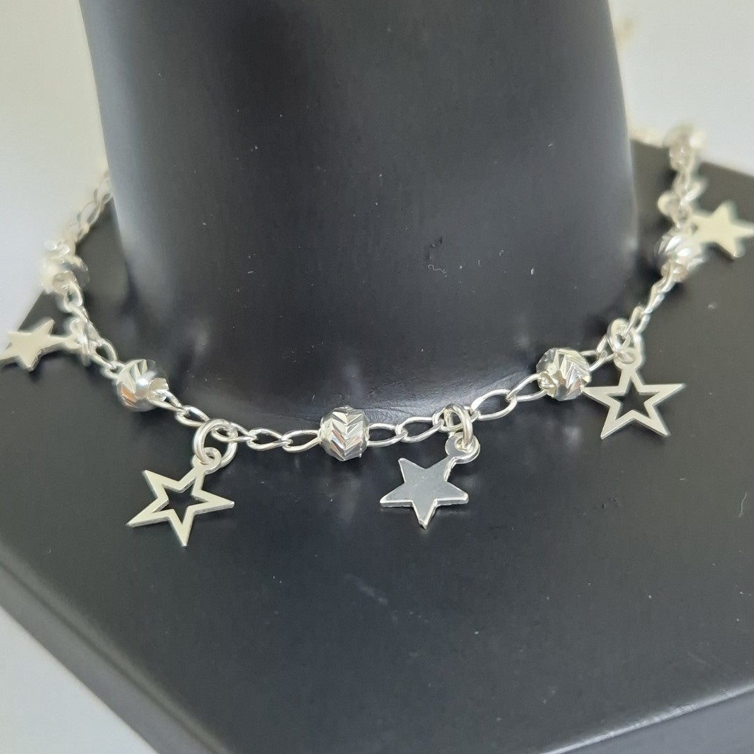 PULSERA TEJIDO ESPECIAL PLATA .925 18 CM 3.1 GR (NUEVO)