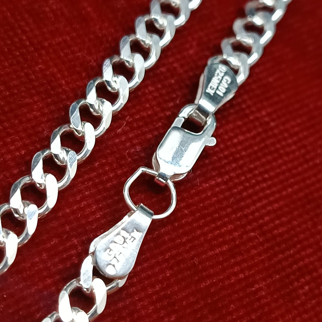 CADENA TEJIDO BARBADO PLATA .925 60 CM 13.7 GR (NUEVO)