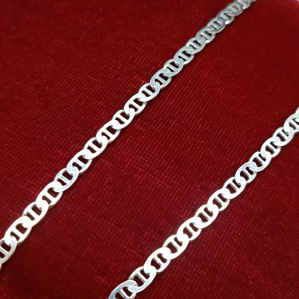 CADENA TEJIDO GUCHI PLATA .925 55 CM 13.3 GR (NUEVO)