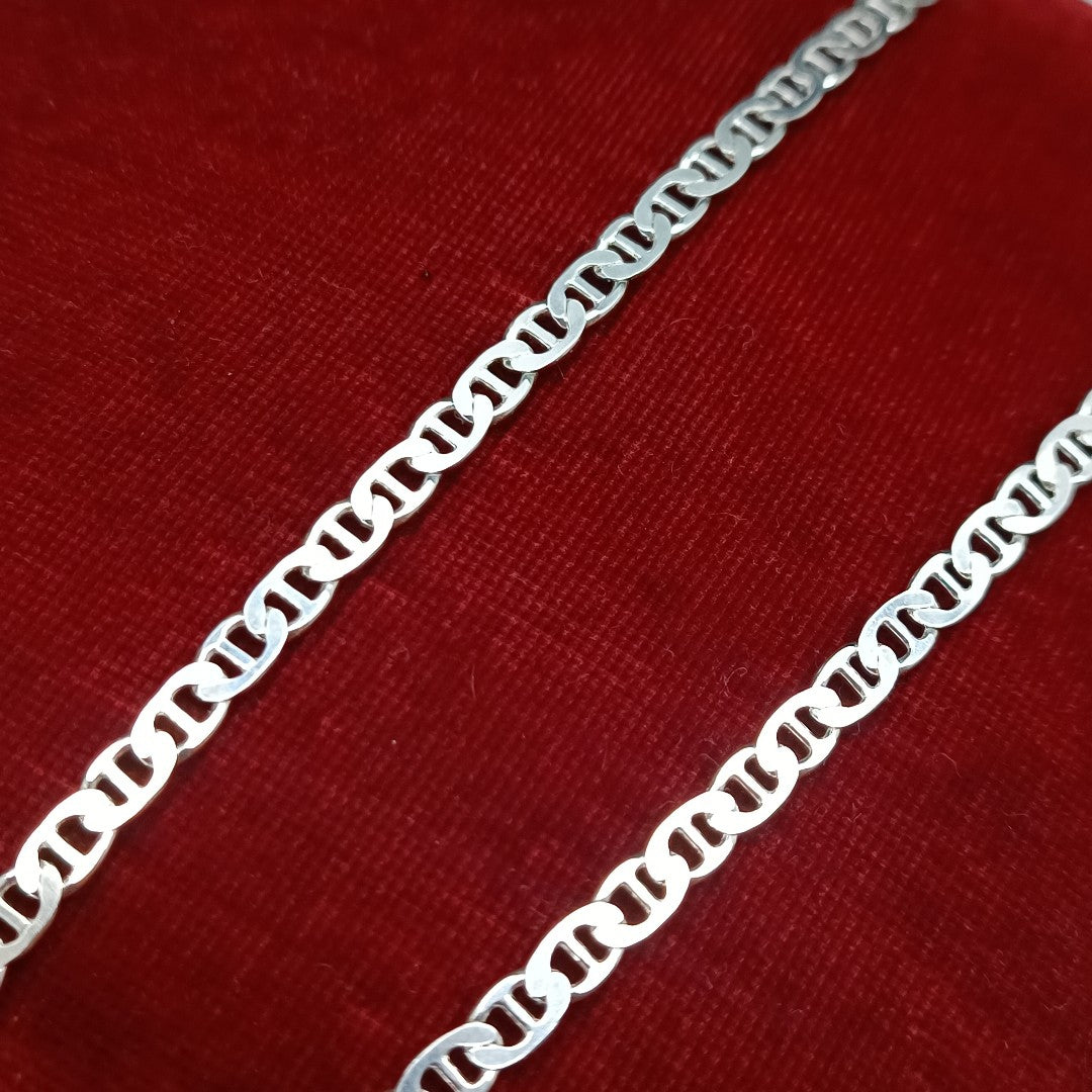 CADENA TEJIDO GUCHI PLATA .925 55 CM 13.3 GR (NUEVO)