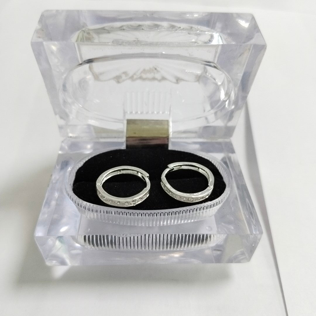 ARRACADAS C/CIRCONIAS PLATA .925 2.1 GR (NUEVO)