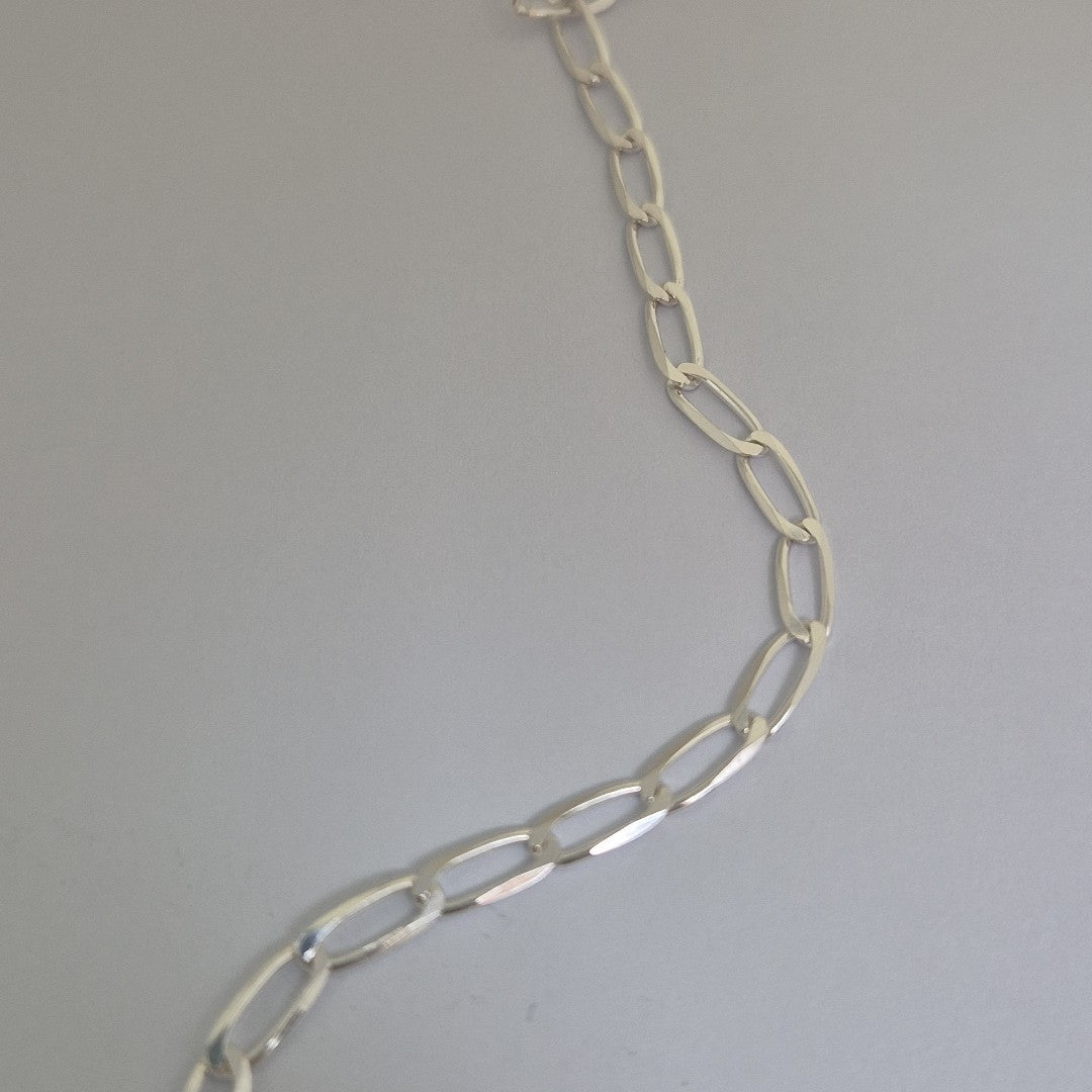 PULSERA TEJIDO ESLABONES PLATA .925 21 CM 4.1 GR (NUEVO)