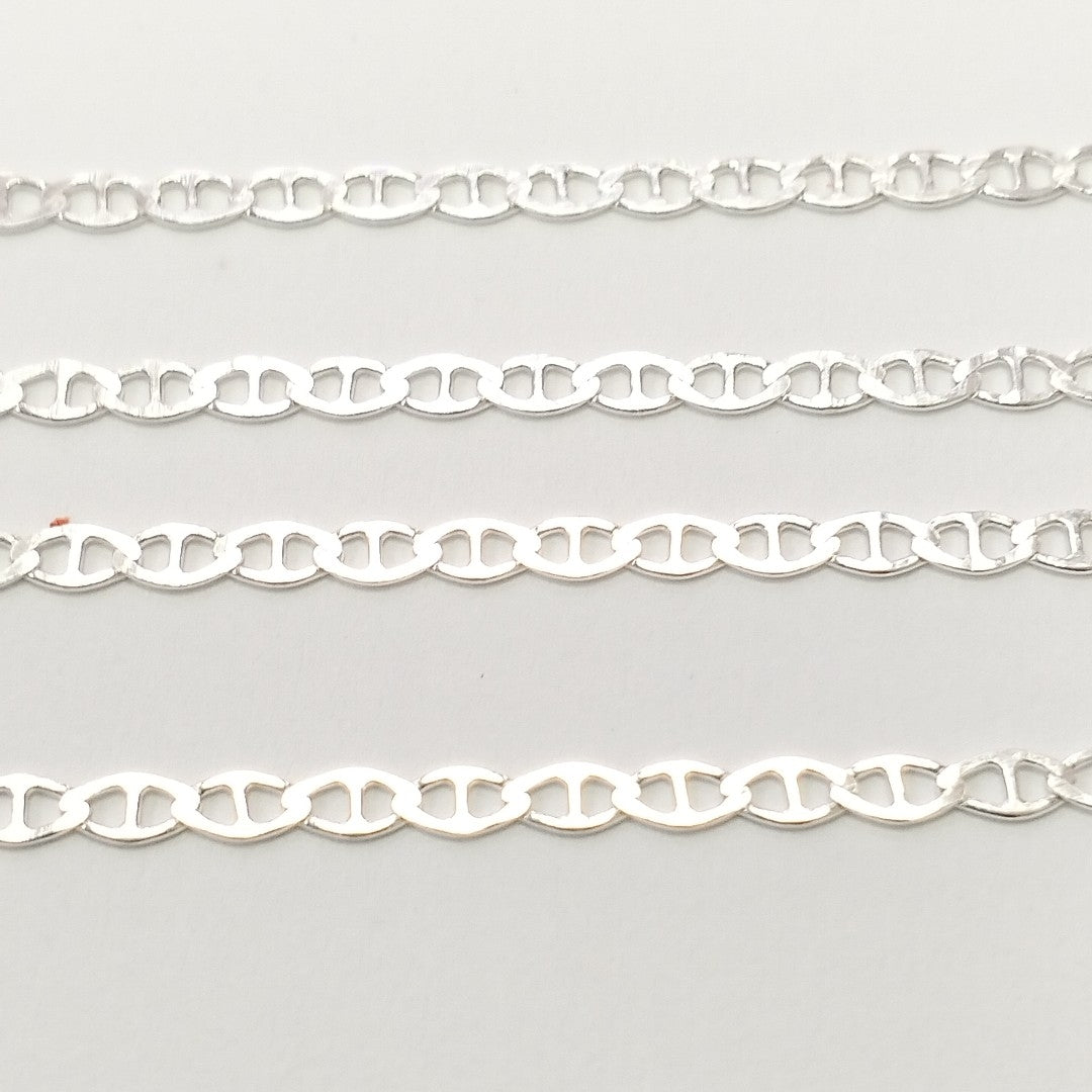 CADENA TEJIDO GUCHI PLATA .925 60 CM 3.7 GR (NUEVO)