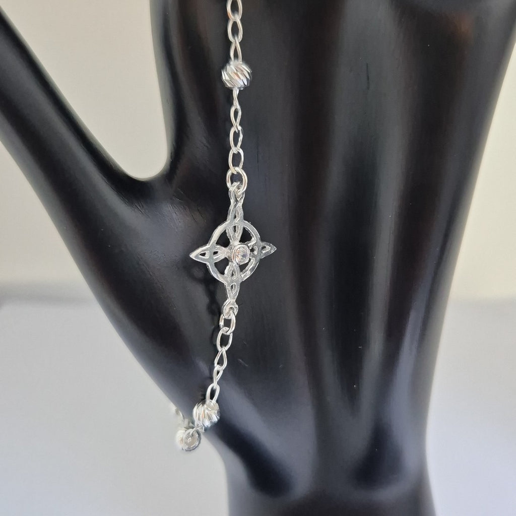 PULSERA TEJIDO ESPECIAL PLATA .925 18 CM 2.9 GR (NUEVO)
