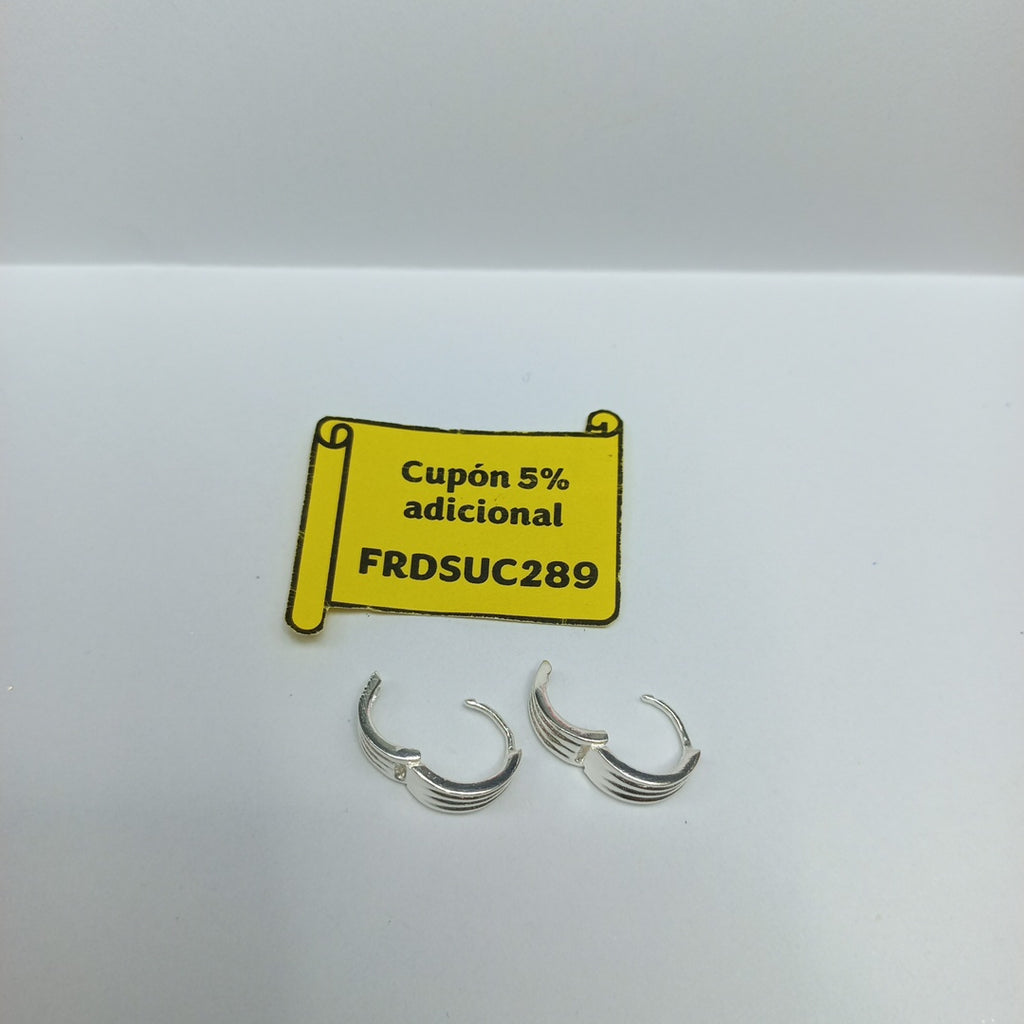 ARRACADAS PLATA .925 2.8 GR (NUEVO)