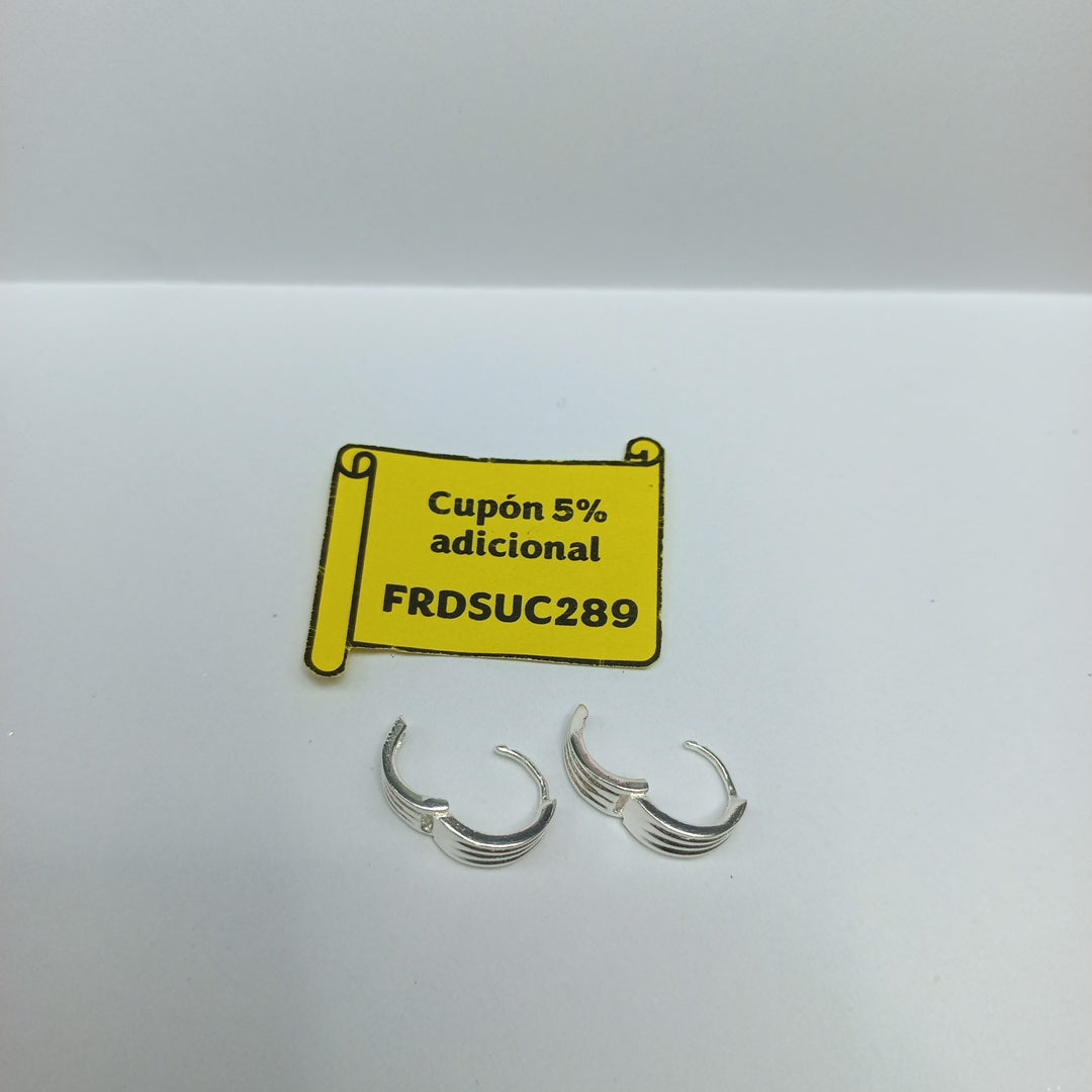 ARRACADAS PLATA .925 2.8 GR (NUEVO)