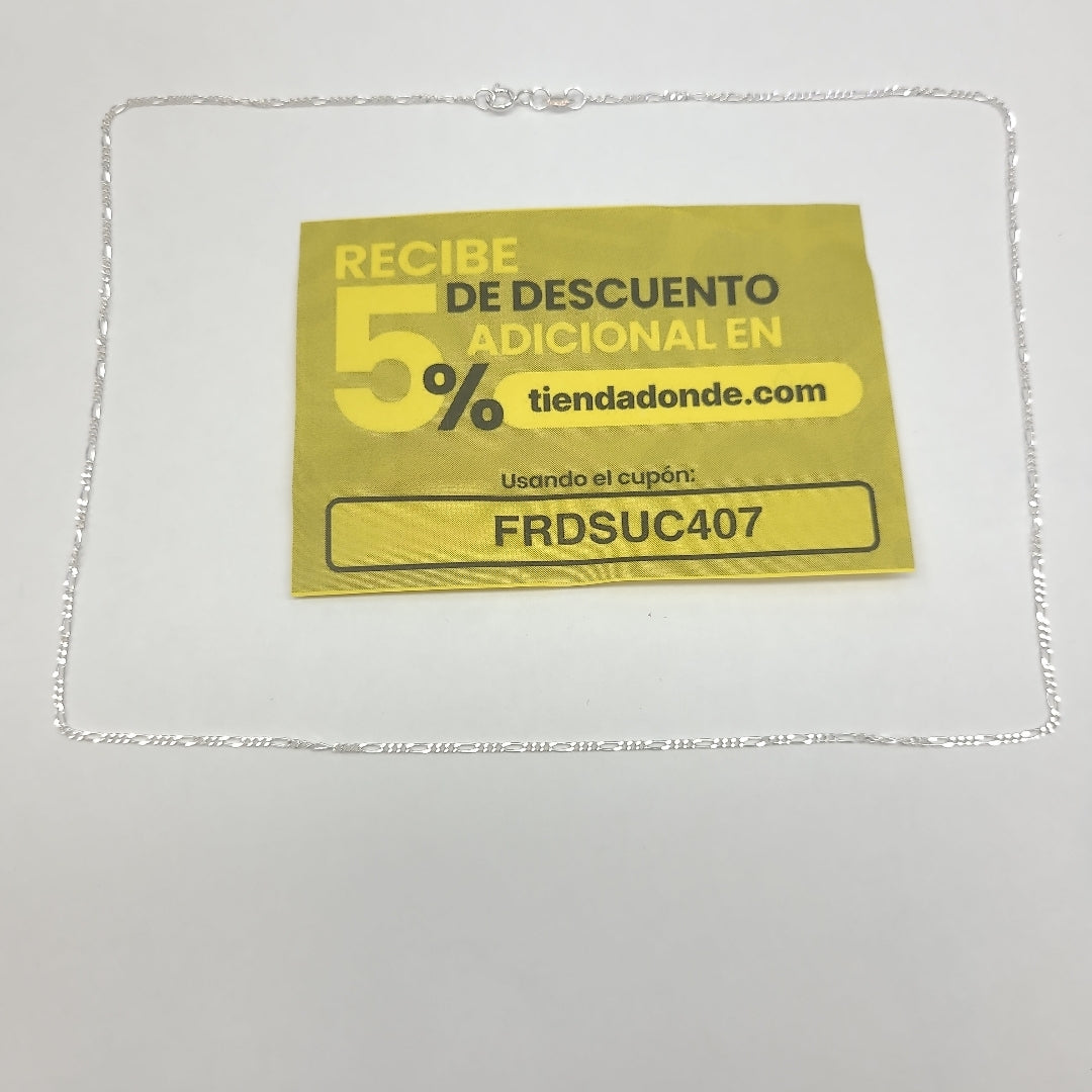 CADENA TEJIDO 3X1 PLATA .925 50 CM 2.1 GR (NUEVO)