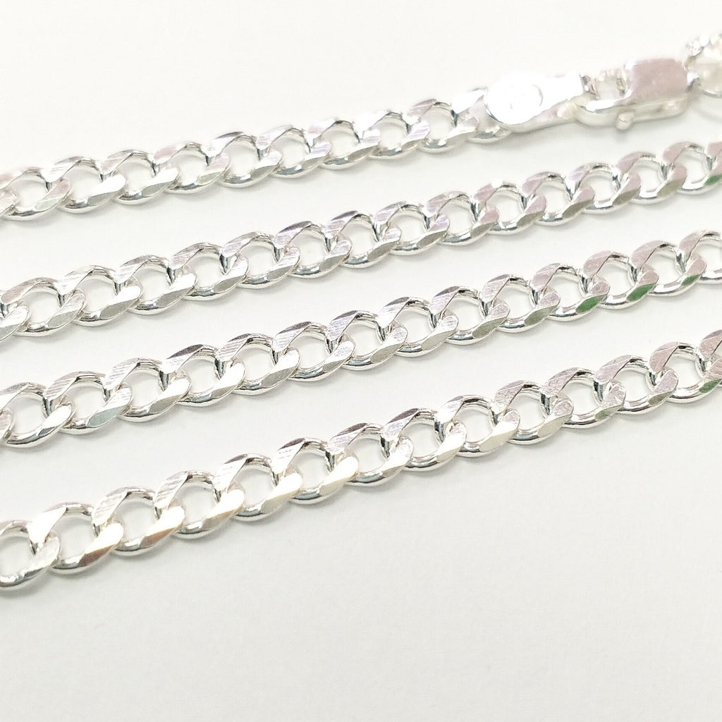 CADENA TEJIDO BARBADO PLATA .925 60 CM 13 GR (NUEVO)