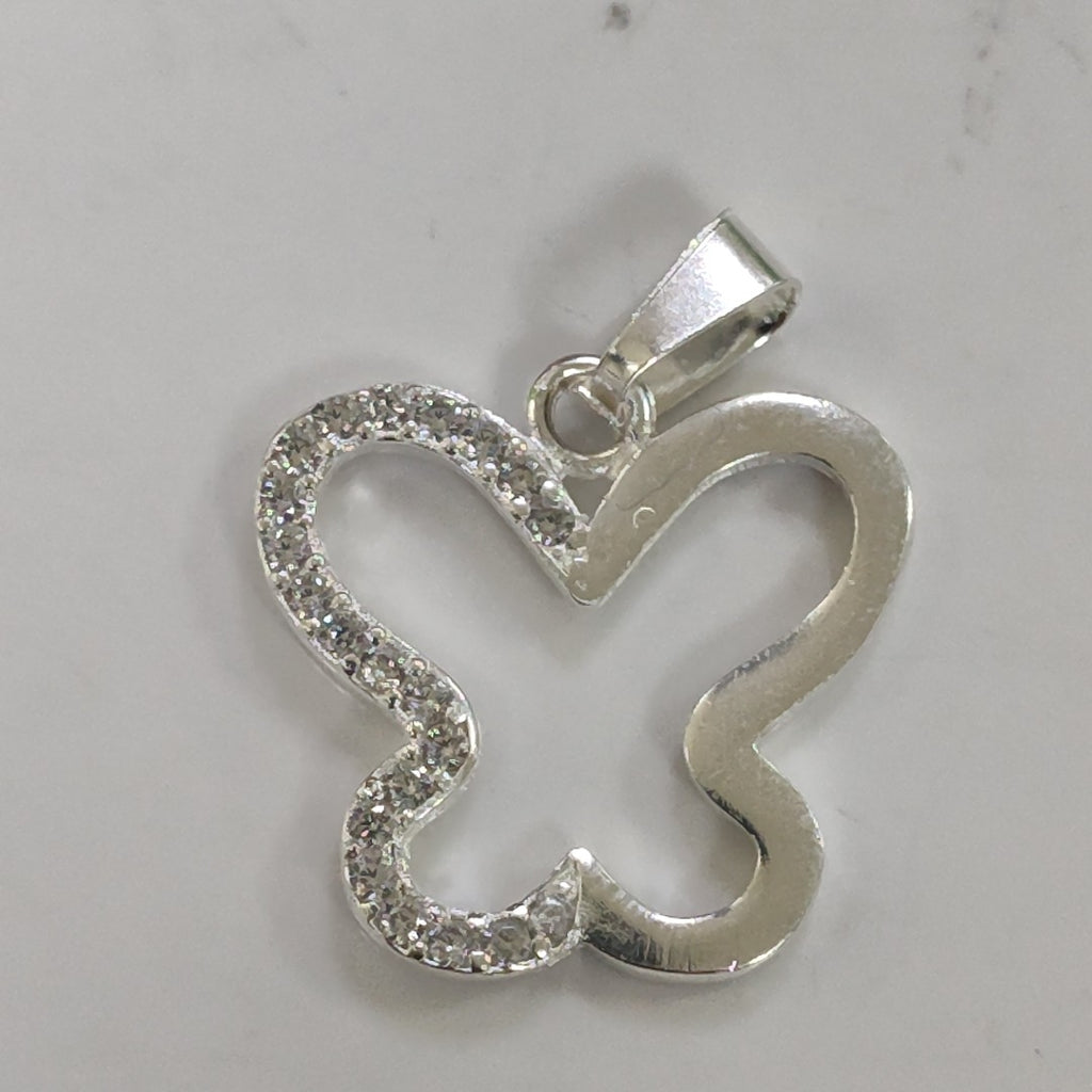 DIJE MARIPOSA C/CIRCONIAS PLATA .925 2.2 GR (NUEVO)