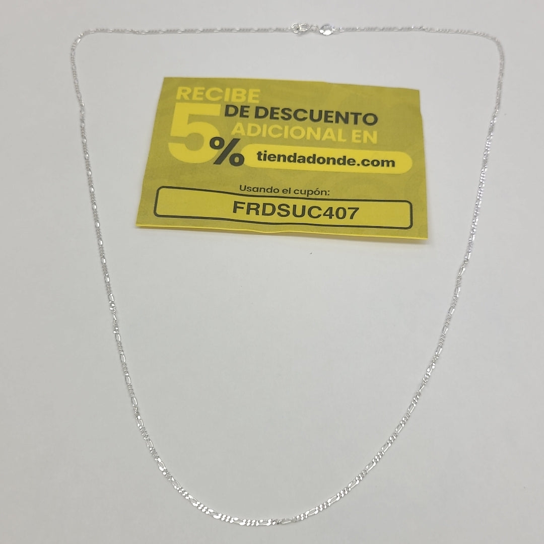 CADENA TEJIDO 3X1 PLATA .925 55 CM 2.2 GR (NUEVO)