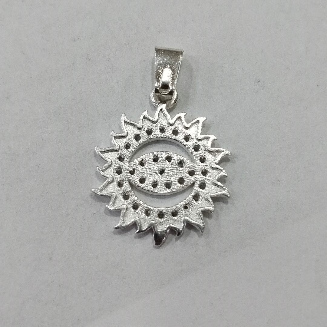 DIJE OJO MAGICO CON CIRCONIAS PLATA .925 2 GR (NUEVO)