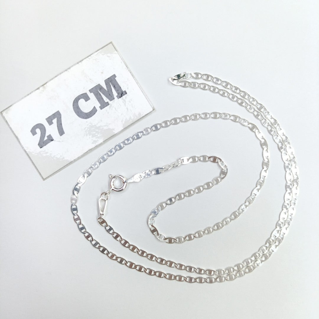 CADENA TEJIDO ESPEJO PLATA .925 55 CM 3.8 GR (NUEVO)