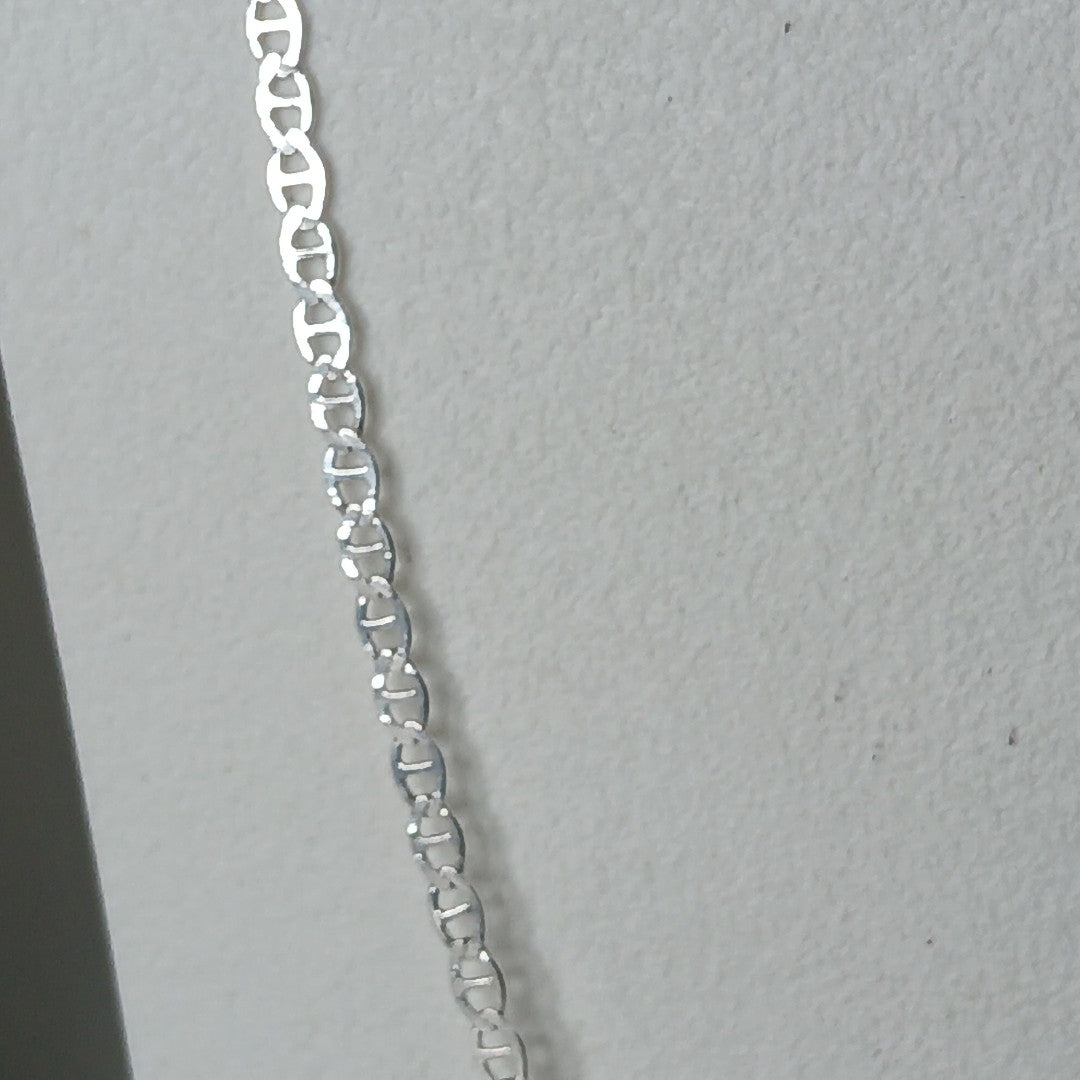 CADENA TEJIDO GUCHI PLATA .925 60 CM 3.8 GR (NUEVO)