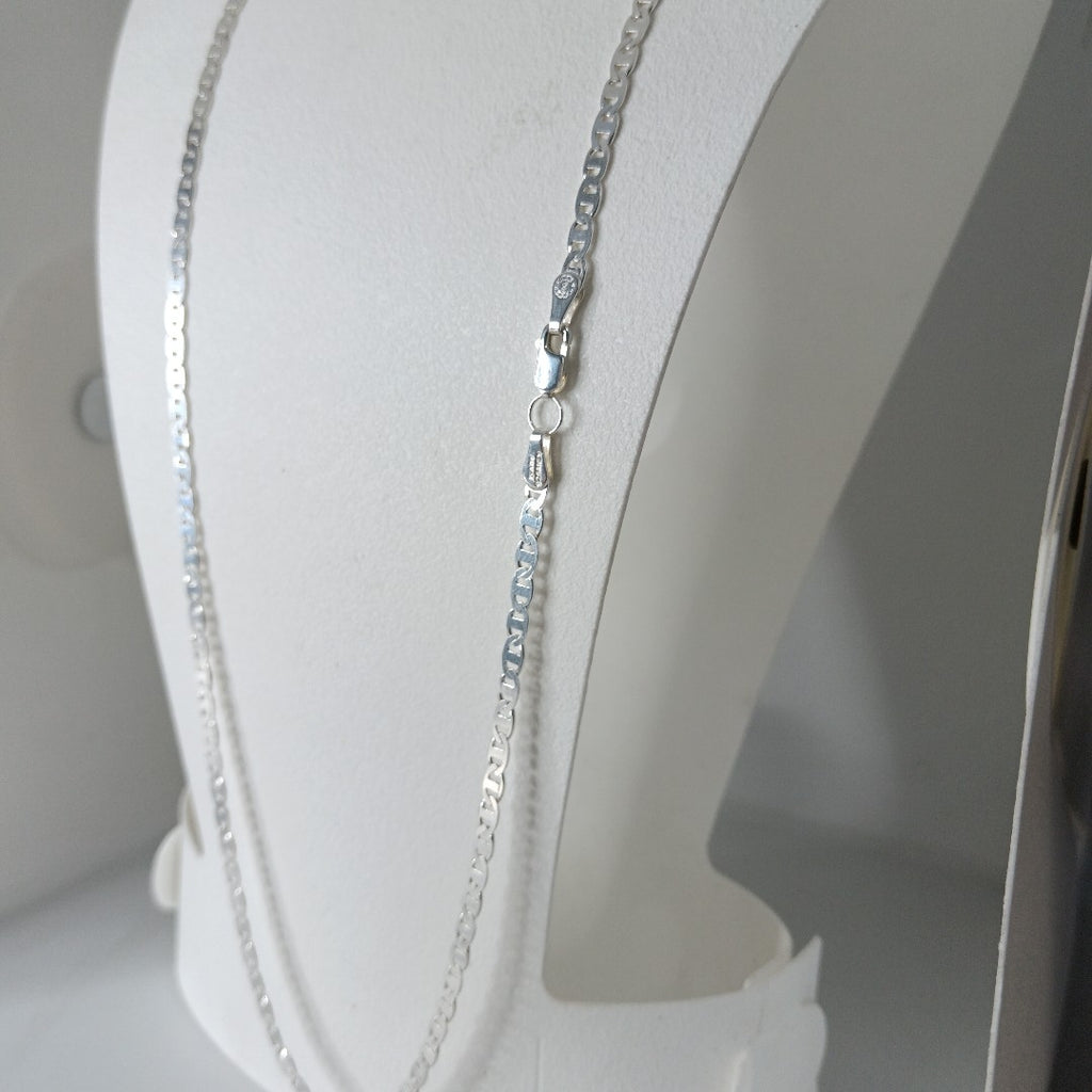 CADENA TEJIDO GUCHI PLATA .925 55 CM 9.1 GR (NUEVO)