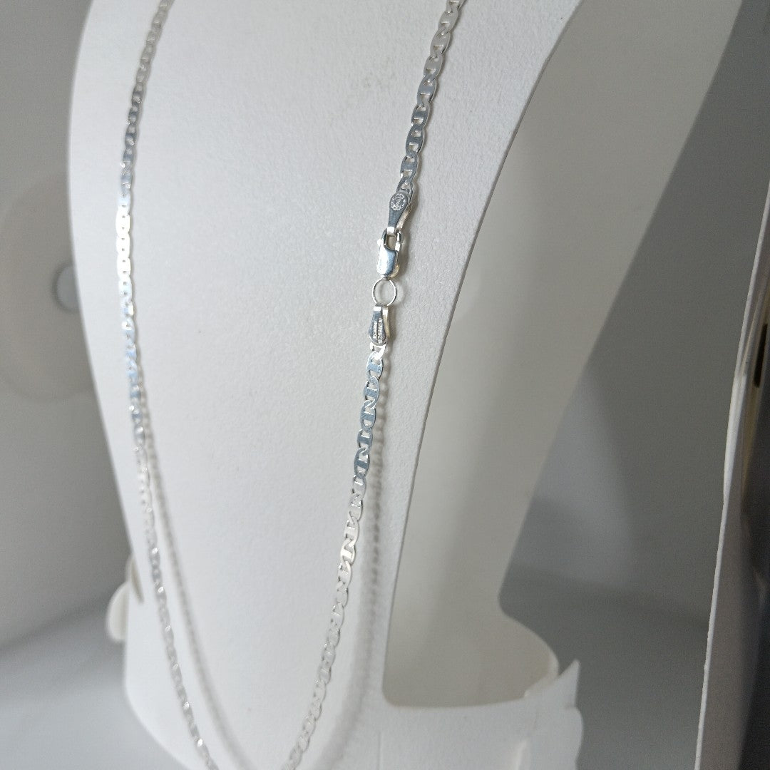 CADENA TEJIDO GUCHI PLATA .925 55 CM 9.1 GR (NUEVO)