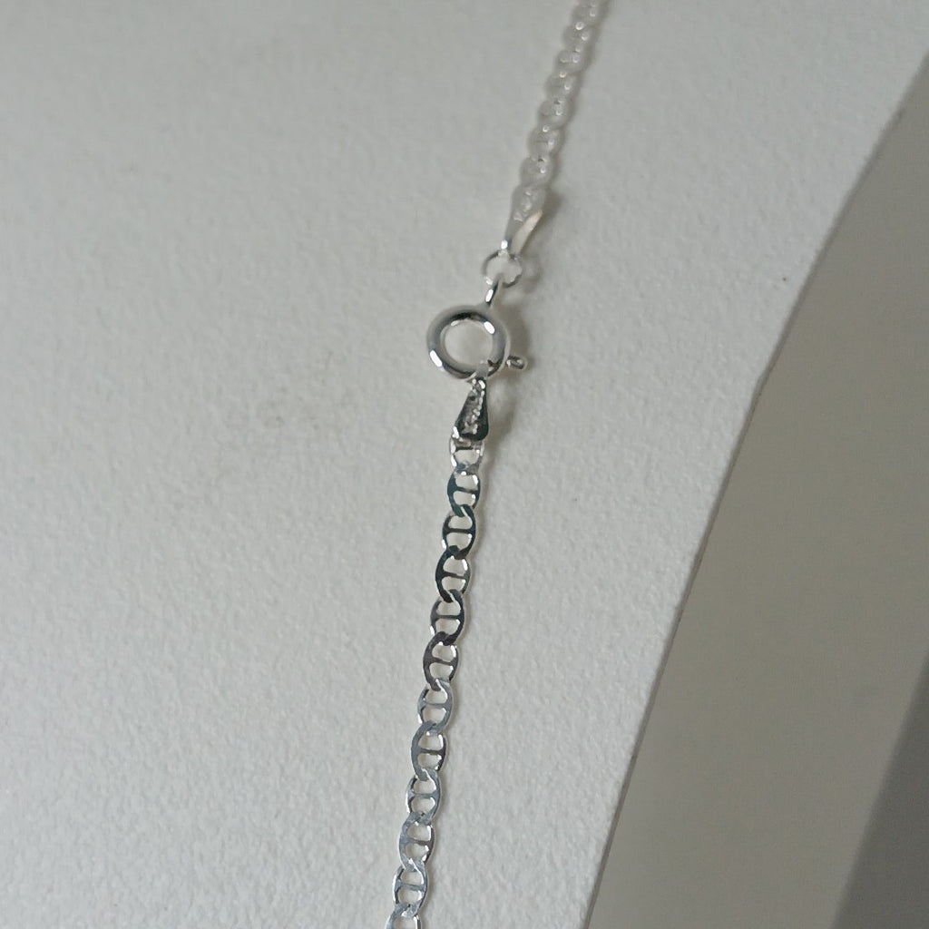 CADENA TEJIDO GUCHI PLATA .925 55 CM 3.5 GR (NUEVO)