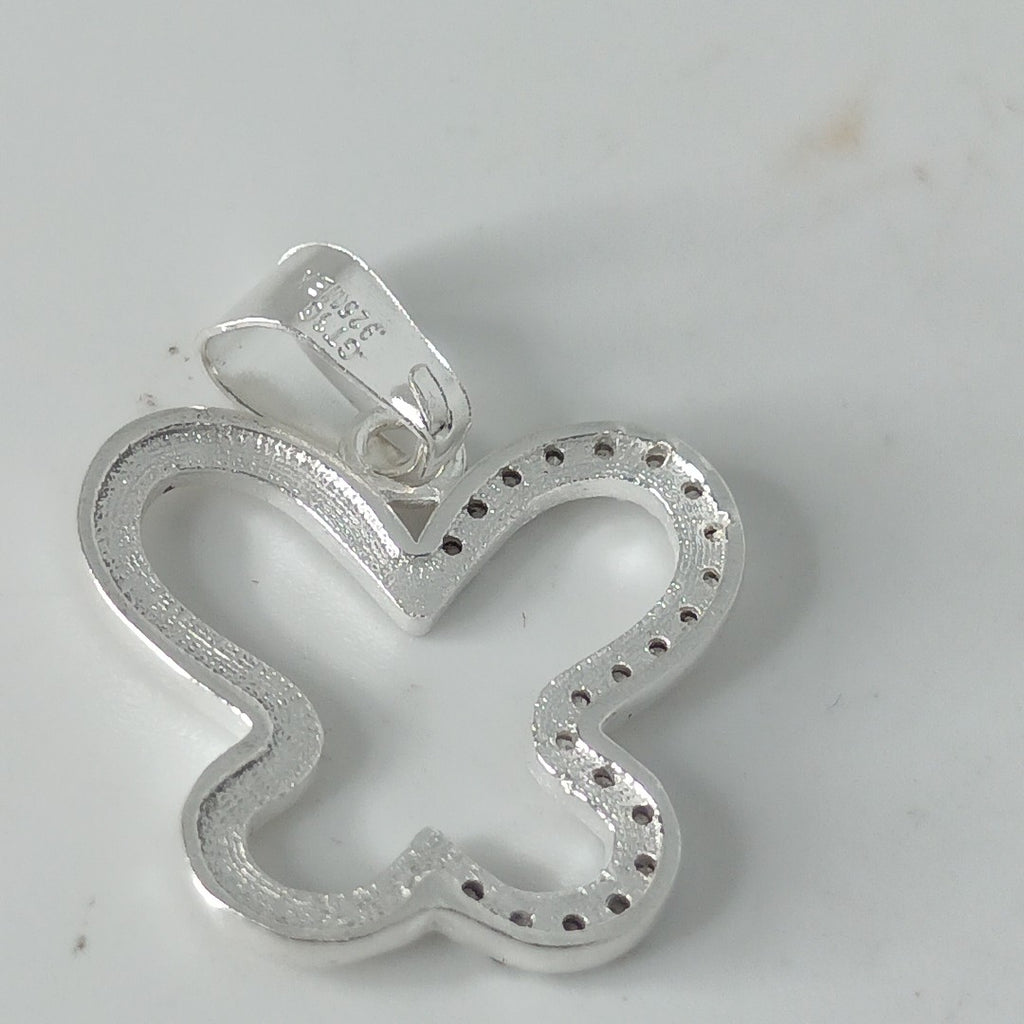 DIJE MARIPOSA C/CIRCONIAS PLATA .925 2.4 GR (NUEVO)