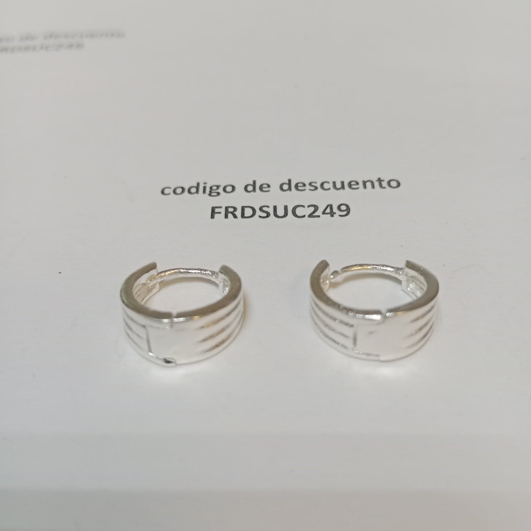 ARRACADAS PLATA .925 2.8 GR (NUEVO)