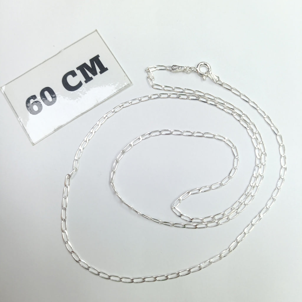 CADENA TEJIDO ESLABONES PLATA .925 60 CM 3 GR (NUEVO)