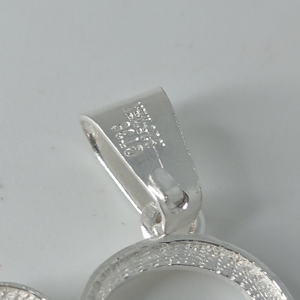 DIJE CORAZON C/CIRCONIAS PLATA .925 3.1 GR (NUEVO)