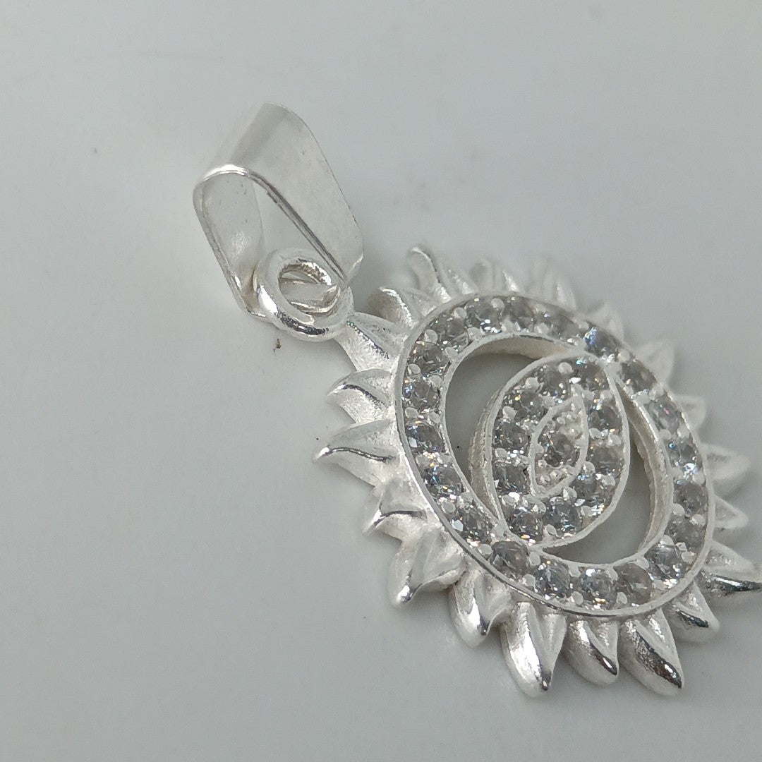 DIJE OJO MAGICO CON CIRCONIAS PLATA .925 2 GR (NUEVO)