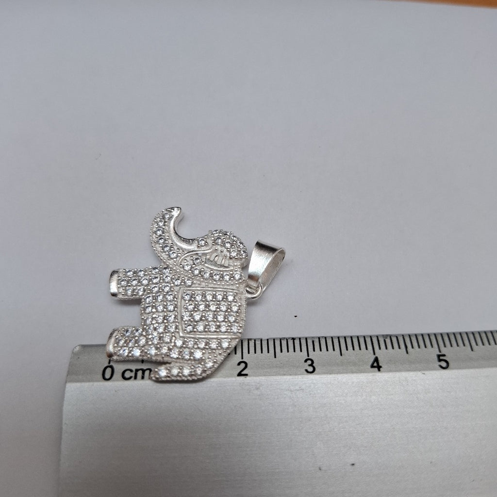 DIJE ELEFANTE C/CIRCONIAS PLATA .925 5.4 GR (NUEVO)