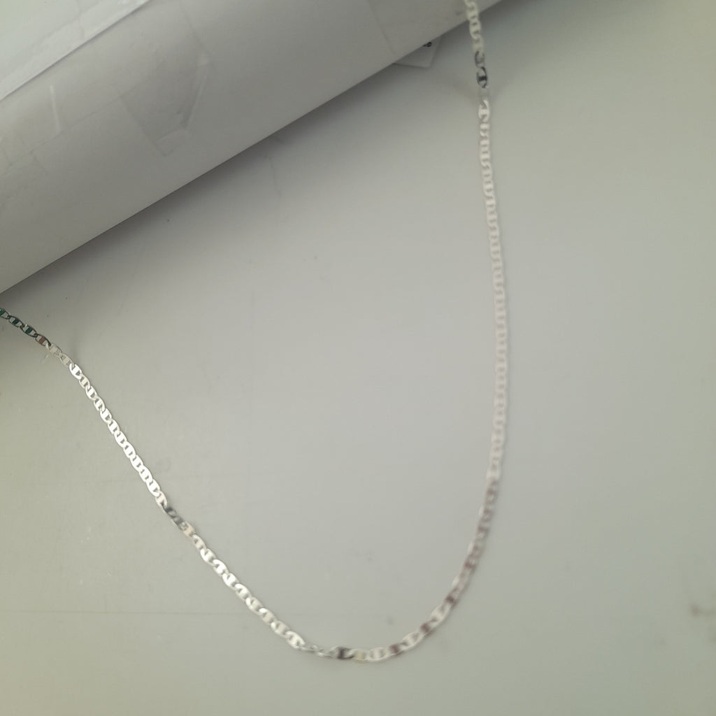 CADENA TEJIDO ESPEJO PLATA .925 55 CM 4 GR (NUEVO)