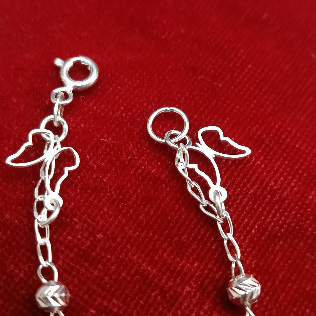 PULSERA TEJIDO ESPECIAL PLATA .925 18 CM 2.8 GR (NUEVO)