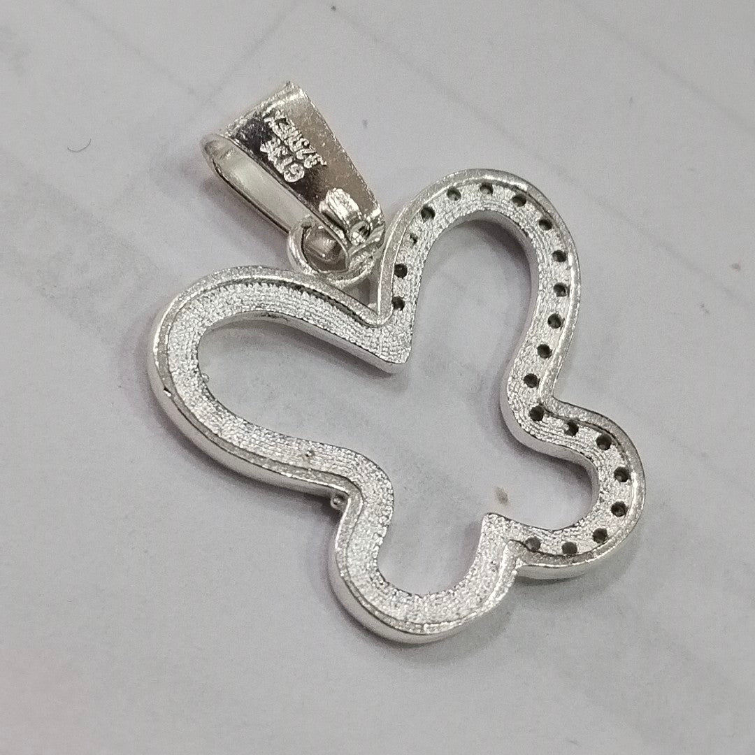 DIJE MARIPOSA C/CIRCONIAS PLATA .925 2.4 GR (NUEVO)