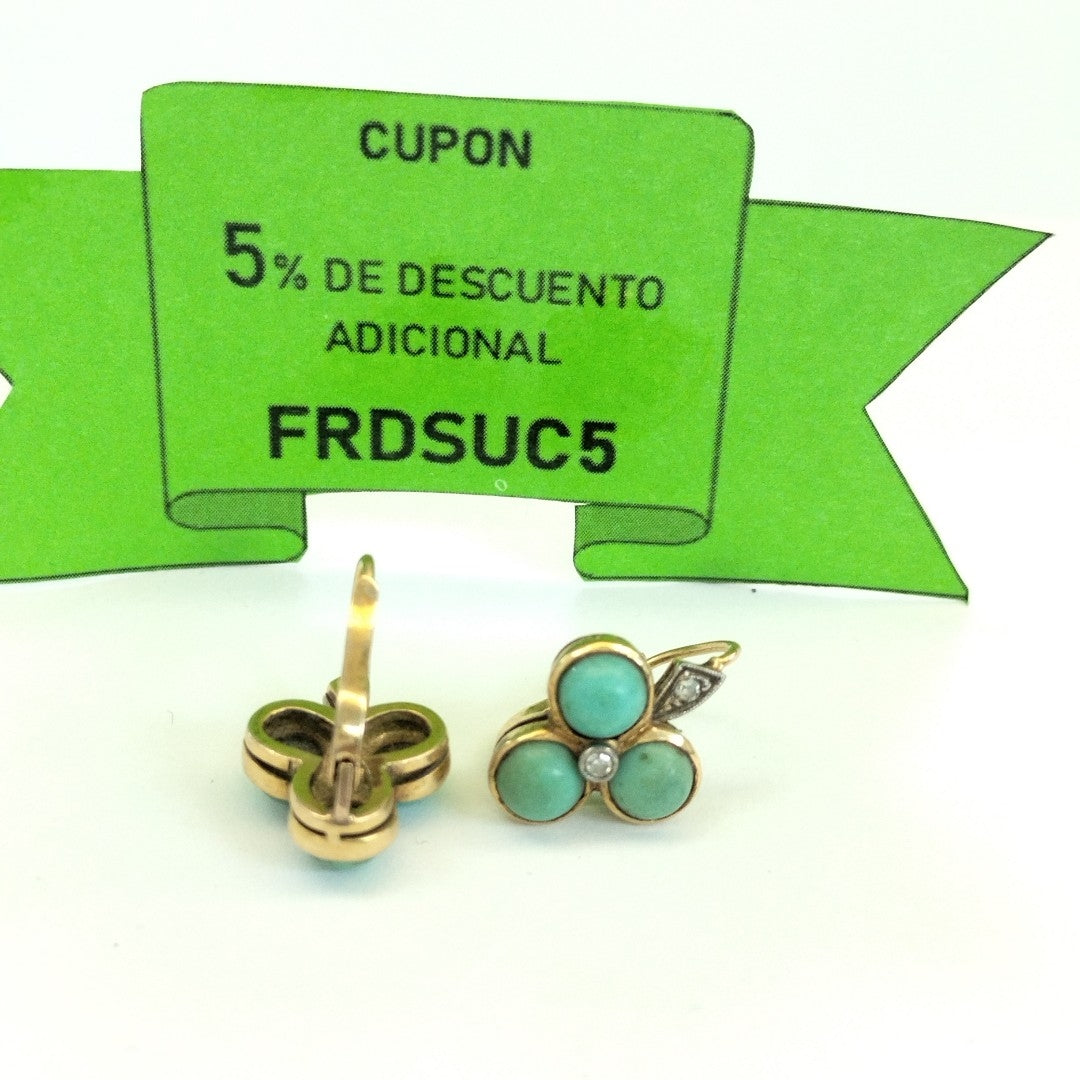 ARRACADAS PAR ORO 18 K 7.2 GRMS (SEMINUEVO)