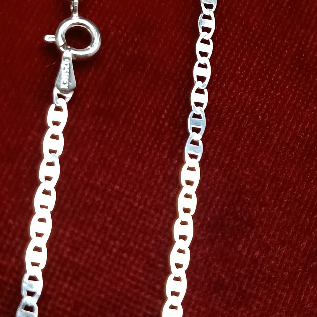 CADENA TEJIDO ESPEJO PLATA .925 55 CM 3.9 GR (NUEVO)