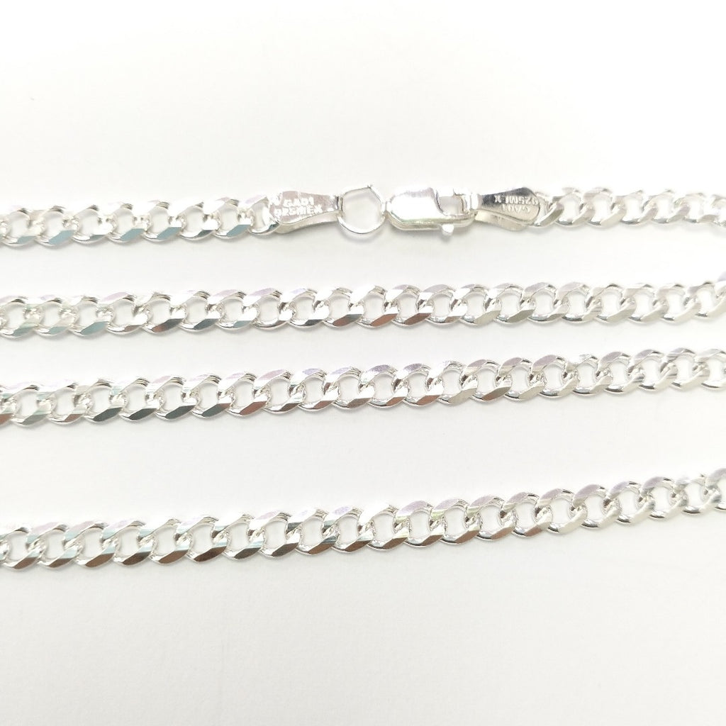 CADENA TEJIDO BARBADO PLATA .925 60 CM 13 GR (NUEVO)
